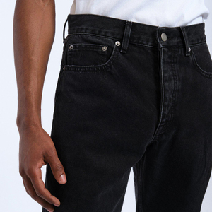 Jean skinny noir extensible pour homme, coupe slim, haute élasticité, confortable, à porter au quotidien, pantalon en denim décontracté, style jeune - Product Image 6