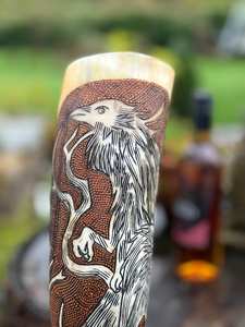 Cuerno para Beber, Regalo de Navidad, Cuerno Vikingo Tallado, Imitación Antigua, Jarra para Cerveza, Vino, Sidra, Cerveza Alemana, para Fiestas en el Jardín, Días Festivos, Personalizado - Product Image 5