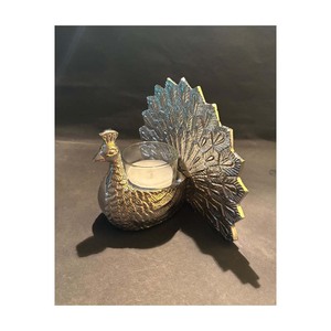 Exclusivo Portavelas Metálico de Arte Indio para Decoración de Hoteles y Habitaciones - Product Image 3