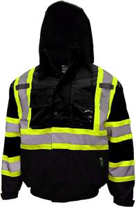Chaqueta de Trabajo Reflectante para Construcción e Ingeniería Vial, Hecha de Tela Oxford de Poliéster, Ropa de Seguridad - Product Image 3