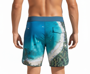 Shorts de Playa para Hombre y Mujer, con Logotipo Personalizado, Transpirables, de Secado Rápido, de Poliéster/Algodón, Sublimación Completa - Product Image 6
