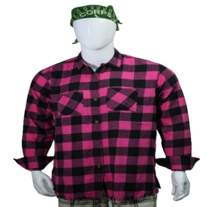 Chemise en flanelle tricotée à manches longues pour homme, col montant, 100 % coton, anti-plis, avec logo personnalisé, nouvelle tendance, vente chaude - Product Image 3