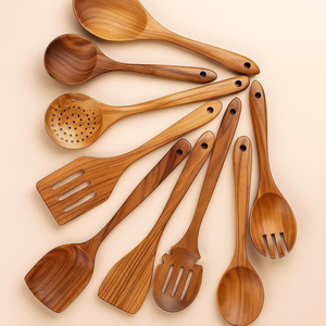 Attractive Design Wooden Cooking Utensils Set Handcrafted Non-Stick Wooden Spoons And Spatulas Eco-Friendly Kitchen Cookware - Product Image 5