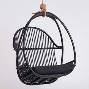 Handmade <b>white</b> rattan swing chairs outdoor wicker <b>hanging</b> chair direct supply from producer - Product Image 5