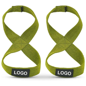 Correas de Muñeca Ajustables para Levantamiento de Pesas, Correas de Figura 8 para Fitness y Culturismo, Unisex - Product Image 1