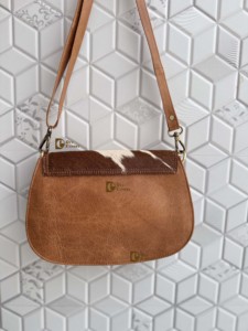 Bolso de Hombro Cruzado de Piel de Vacuno Auténtica con Pelo, Elegante y de Moda, Superventas para Mujer - Product Image 4