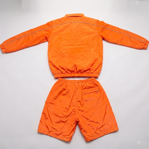 Chándal Deportivo Reflectante con Logotipo Personalizado OEM, Chándal de Poliéster y Algodón para Hombre, Chándal de Dos Piezas con Cremallera y Estampado, Chándal Cortavientos para Hombre - Product Image 2