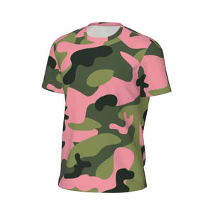 Custom Mens Cotton Polyester Outdoor <b>Camouflage</b> Black Short Sleeve Camo <b>T</b> <b>Shirt</b> Casual Performance Street Fashion Apparel - Product Image 3