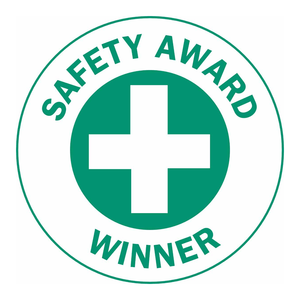 Etiquetas Adhesivas Resistentes para Cascos de Seguridad, Ganadoras del Premio Brady, 2 Pulgadas de Diámetro, con Grabado UV, para Reconocimiento Industrial - Product Image 1
