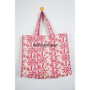 Bolso Tote de Algodón a Rayas Vintage de Lujo de Alta Gama para Mujer, con Asa Larga, Ideal para Viajes de Verano, Playa, Almacenamiento y Exhibición - Product Image 1