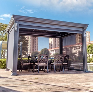 <span class=keywords><strong>Pergola</strong></span> <span class=keywords><strong>bioclimatique</strong></span> en aluminium motorisée automatique imperméable autoportante pour jardin - Product Image 1