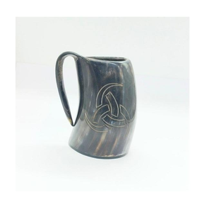 Taza de Cuerno Natural de Primera Calidad, Hecha a Mano y Pulida, para Regalo y Coleccionistas, para Exportación Mundial desde India - Product Image 1