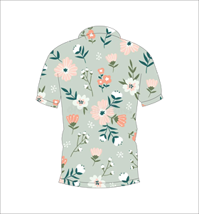 เสื้อโปโลลายดอกไม้เขตร้อน พิมพ์ลายตามสั่ง เสื้อกอล์ฟแขนสั้น น้ำหนักเบา ชุดทีม เสื้อผ้าสำหรับกิจกรรมกลางแจ้ง - Product Image 2