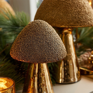 Figurines de champignons en verre soufflé à la main de qualité supérieure, art décoratif moderne pour la décoration du salon et du bureau - Product Image 3