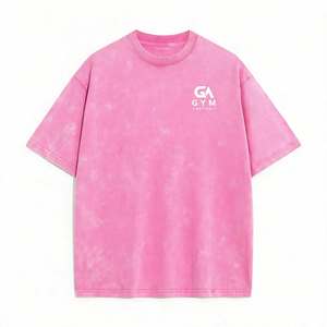 Camiseta Deportiva GYM ACTIVE, Transpirable, Lavada, de Tela Gruesa, Estilo Desgastado, Hombros Caídos, Anti-Pilling, Anti-Arrugas, Unisex - Product Image 1