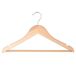 Cintre en bois de noyer de style classique avec un design attrayant et élégant en gros - Product Image 2