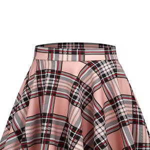 Jupe longue décontractée pour femme en jean de coton délavé avec boutons sur le devant, coupe ample, style tendance - Product Image 3