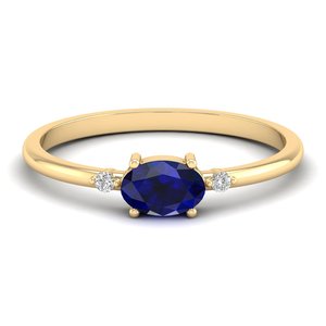 REYES Top Quality Moissanite and Blue Sapphire Gemstone Rings in 925 Sterling <b>Silver</b> Exclusive Designer Engagement Gift Jewelry - Product Image 6