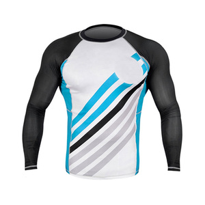 Men Long Sleeve <b>Compression</b> <b>Shirt</b> Sublimation Printed Spandex Polyester Quick Dry Rash Guard Sport Top Full Sleeve - Product Image 1