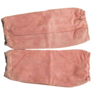 High Quality Premium Cowhide Split Leather Industrial <b>Aprons</b> Elastic Cuff Heavy Duty Welding Sleeves Spark Resistant Protection - Product Image 2