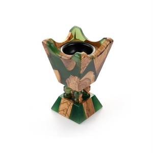FAIZA CRAFT Brûleur d'encens artisanal en bois de santal et résine d'acacia de haute qualité, écologique, pour aromathérapie, Lobanan Mabkhara - Product Image 3