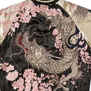 เสื้อแจ็คเก็ตซูกะจังผ้าซาตินปักลายพรีเมียม แบบสั่งทำพิเศษ เป็นมิตรกับสิ่งแวดล้อม ระบายอากาศได้ดี สไตล์ญี่ปุ่น น้ำหนักเบา แฟชั่นทันสมัย เสื้อคลุมด้านนอก - Product Image 4