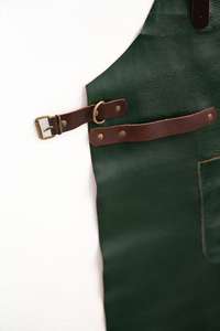 Tablier de Chef Exécutif en Cuir Véritable pour Cuisines de Haute Cuisine, Uniforme Professionnel de Luxe avec Emplacement pour Logo LPN-0262 - Product Image 3