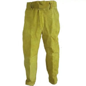 Premium Leather Industrial Safety Welding <b>Trouser</b> Heat Resistant Flame Retardant Mechanic Welder Leather Safety <b>Trouser</b> - Product Image 6