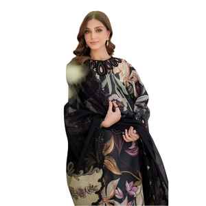 Neueste Stilvolle Hochwertige Lawn Shalwar Kameez für Damen Digital Bedruckte Pakistanische Traditionelle Partykleidung OEM-Kollektion - Product Image 1
