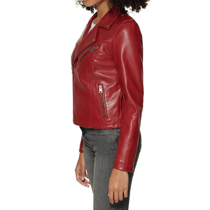 Chaqueta de Cuero Premium para Mujer, Chaqueta de Motociclista Personalizada, Material de Cuero Genuino, Costuras Duraderas, Ajuste Cómodo - Product Image 3