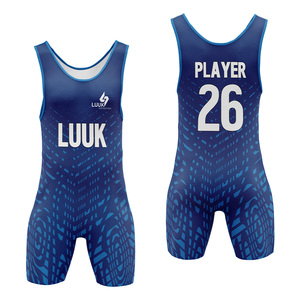 ชุดนักมวยปล้ำชายแบบชิ้นเดียว พิมพ์ลายแบบ Sublimation แห้งเร็ว น้ำหนักเบา กระชับรูปทรง ชุดสำหรับศิลปะการต่อสู้ ชุดนักมวยปล้ำแบบสั่งทำพิเศษ - Product Image 1