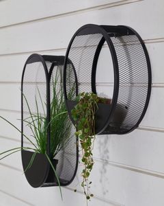 Décoration de jardin, jardinière suspendue en fer pour balcon, patio, terrasse, arrangement de fleurs et de plantes vertes en extérieur - Product Image 5
