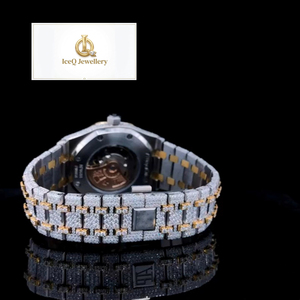 VVS Moissanite Diamond Hip Hop Luxury Watch for Men Full Iced Out Bling Fashion Wristwatch Sparkling Stone Set - Product Image 5