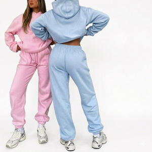 Female Casual Tracksuit Hoodie and Trouser <b>Set</b> Comfortable Relaxed Fit Athleisure Wear Soft Fabric Daily Outfit For Daily Wear - Product Image 1