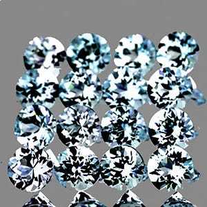 Aigue-marine bleu ciel naturel, taille ronde à facettes, provenant du Brésil, pierre précieuse brute de haute qualité pour la vente en gros de bijoux - Product Image 4