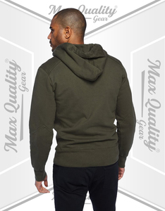 Sudadera con capucha y cremallera para hombre, cómoda chaqueta de forro polar para hacer ejercicio, trotar y estilo urbano informal - Product Image 2