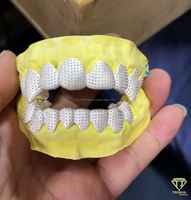Grillz Personalizados con Diamantes de Moissanita, Joyería Dental de Plata Esterlina 925, Kit de Moldeo Gratuito, Envío Rápido a Todo el Mundo
