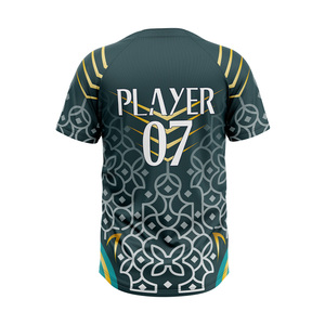 Maillots de baseball personnalisés avec logo, haute qualité, polyester respirant, séchage rapide, impression par sublimation, prix bas, sans MOQ - Product Image 3