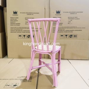 Silla Infantil de Mimbre Natural Hecha a Mano y Ecológica para Alquiler, Silla para Eventos Infantiles para Negocios de Alquiler, Fabricante Mayorista - Product Image 3