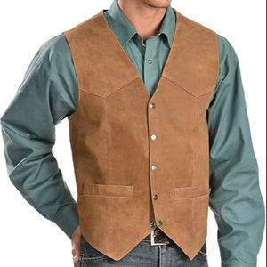 Gilets en cuir pour hommes – Gilet en cuir professionnel confortable et à séchage rapide pour l'hiver, style urbain - Product Image 1