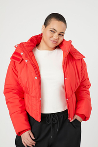 New Puffer <b>Jacket</b> Crop Top Embroidered for Women Cold Weather <b>Jacket</b> With Full Customization on Trending - Product Image 6