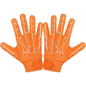 Guantes de Carreras de Dedo Completo con Estampado de Esqueleto, Palma Antideslizante, Material de Nailon Transpirable, Palma Antideslizante, Dedo Completo Ajustable - Product Image 3