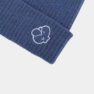 Chapeau beanie unisexe pour adulte, personnalisable, fabriqué sur mesure, chaud pour l'hiver, avec logo personnalisé, rayé, jacquard, 100% coton, à revers tricotés - Product Image 4