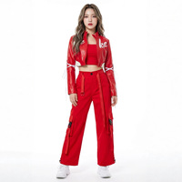 Costume de danse hip-hop jazz pour femmes Baige, style cheerleader, tenue de scène, robe de performance, tailles S-XL