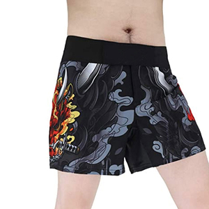 Customizable MMA <b>Grappling</b> Fight Wear <b>Shorts</b> Stretchable Fabric Sublimation Quick Dry Breathable Spandex/Polyester MMA <b>Shorts</b> - Product Image 3