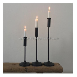 Suministro directo de fábrica Diseño moderno Portavelas de metal con forma única para decoración del hogar Disponible al mejor precio - Product Image 2