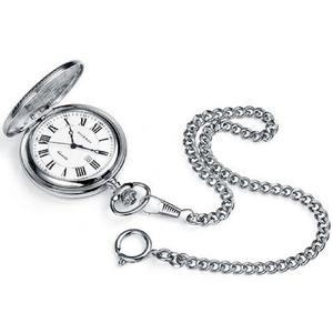 Personalized Engraved Pocket Watch Metal Silent Sweep <b>Round</b> Pocket Clock Parts & Accessories for Wedding Anniversary Gift - Product Image 1