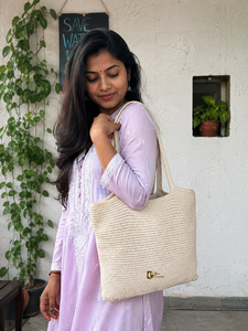 New Arrival Summer Beach Straw Bags Bohemian Crochet Handbag Handmade Women Shoulder Bag Sea Grass Stylish Macrame Bag - Product Image 1