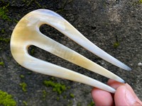 Épingle à cheveux en corne de buffle, imperméable, écologique, faite à la main, accessoire capillaire naturel pour femme, cadeau de mariage ou d'Halloween