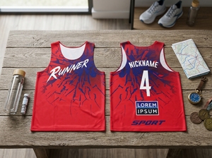 เสื้อกล้ามวิ่งแบบกำหนดเอง OEM ODM ขายส่ง เสื้อวิ่งแห้งเร็ว ผู้ผลิต - Product Image 1